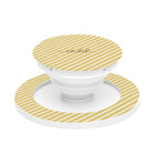 Butter & Cream Striped Diagonal Agarre y soporte para móvil