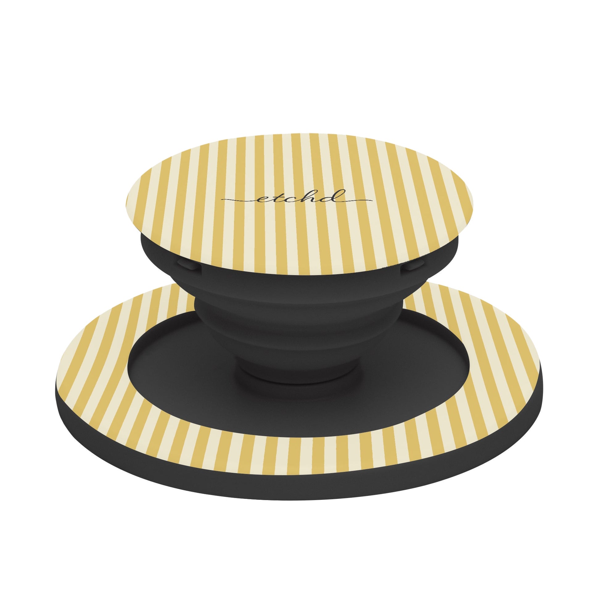 Butter & Cream Striped Phone Grip And Stand by etchd, view 6