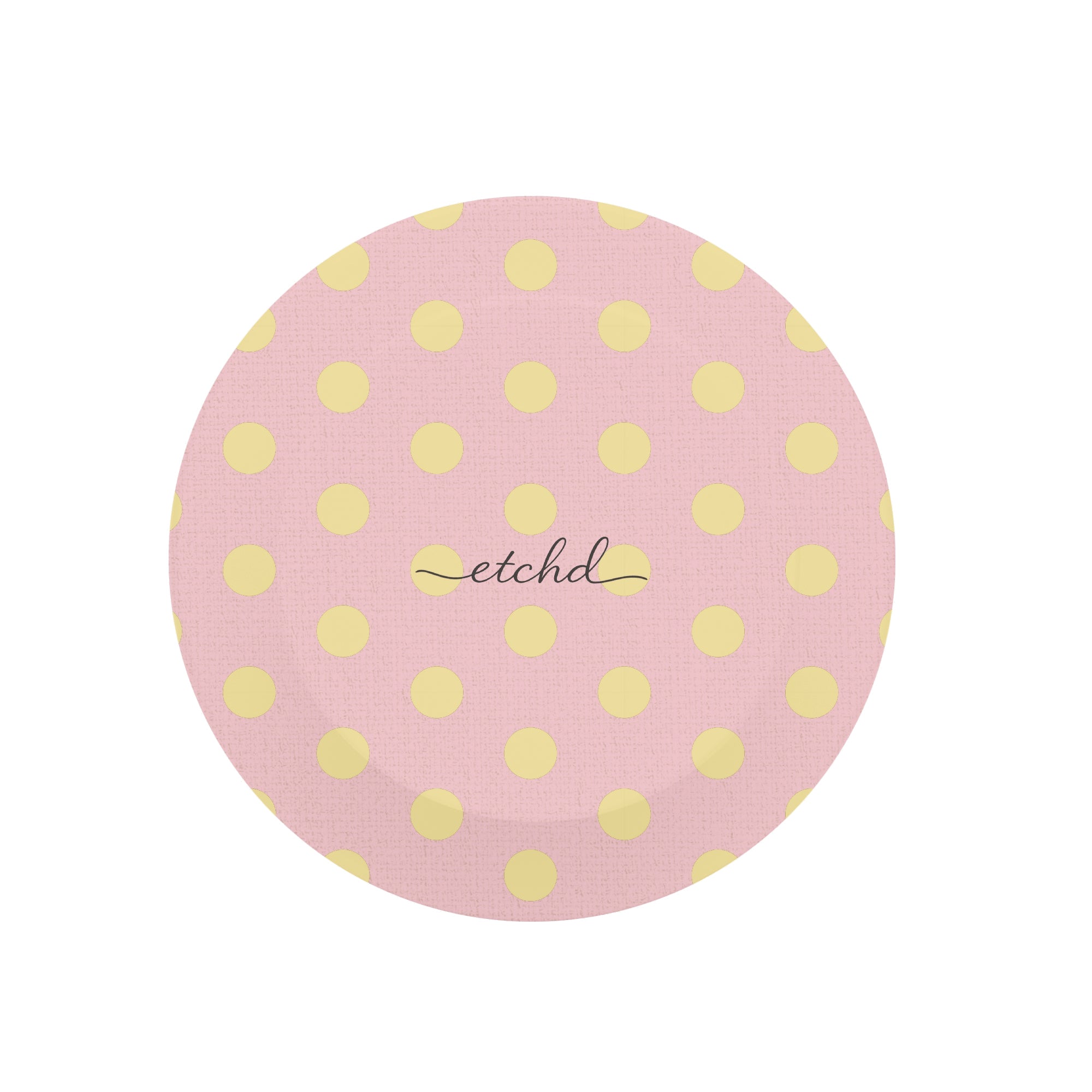 Butter And Pink Polka Dot Phone Grip And Stand by etchd, view 3