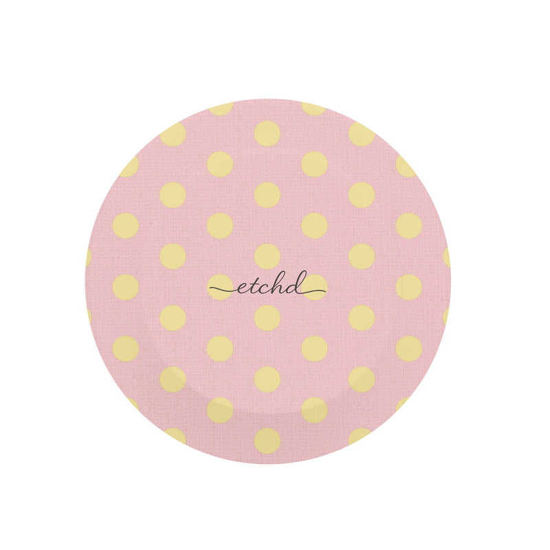 Butter And Pink Polka Dot Handy-Halterung mit Ständer-zoom-