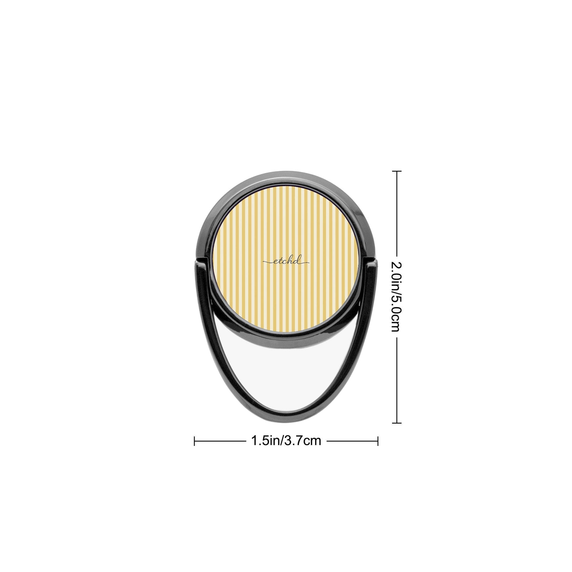 Butter & Cream Striped Phone Ring Holder by etchd, view 3