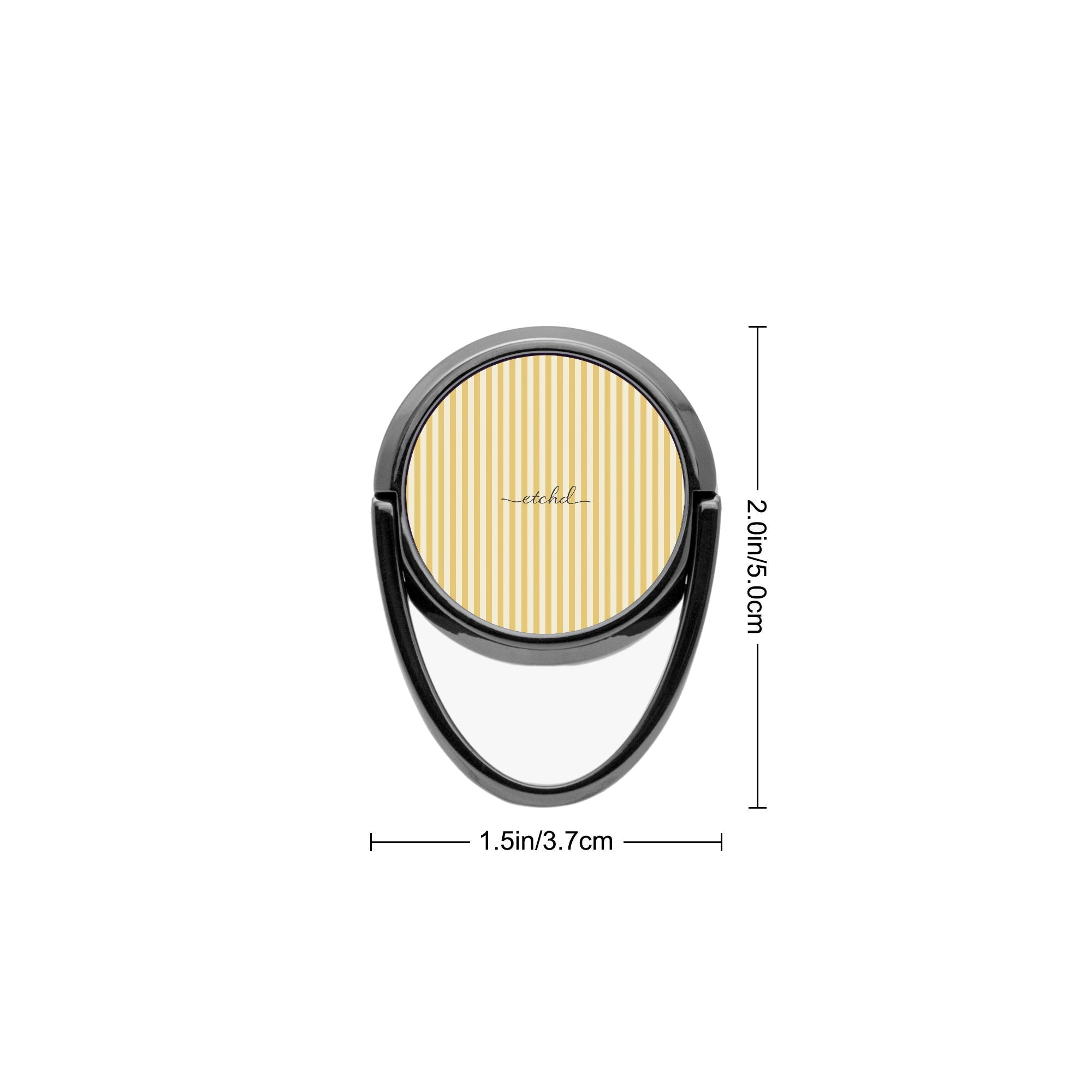 Butter & Cream Striped Phone Ring Holder by etchd, view 3