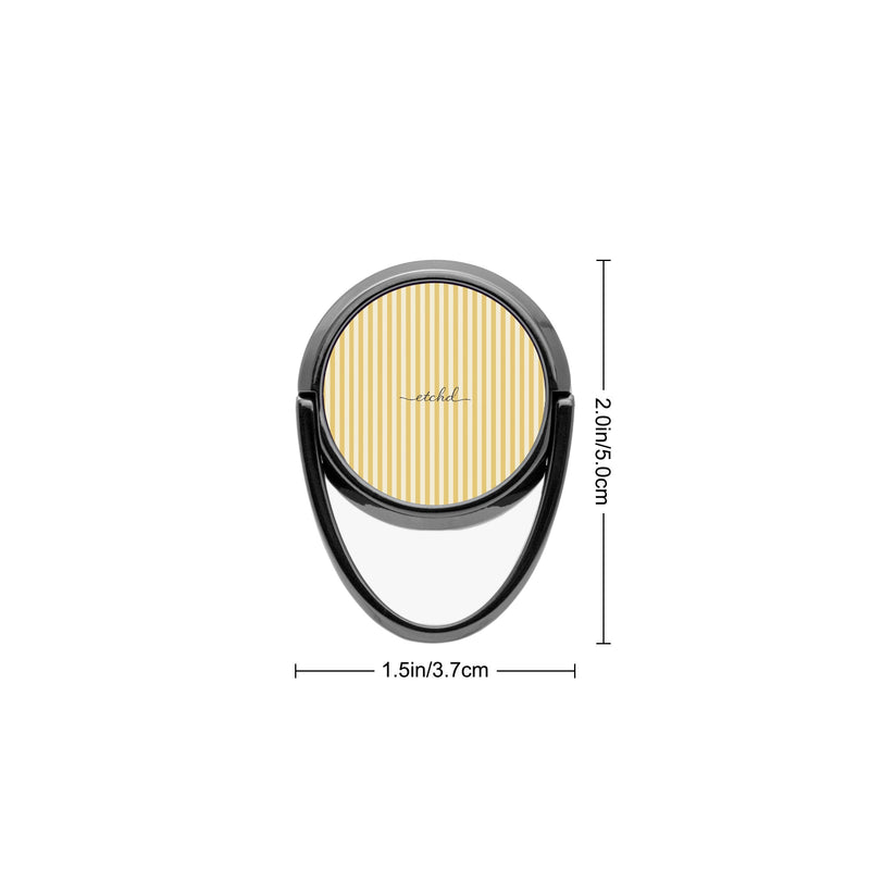 Butter & Cream Striped Phone Ring Holder-zoom-