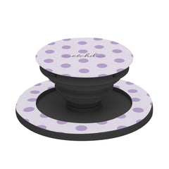 Lilac Polka Dot Phone Grip And Stand by etchd, view 6