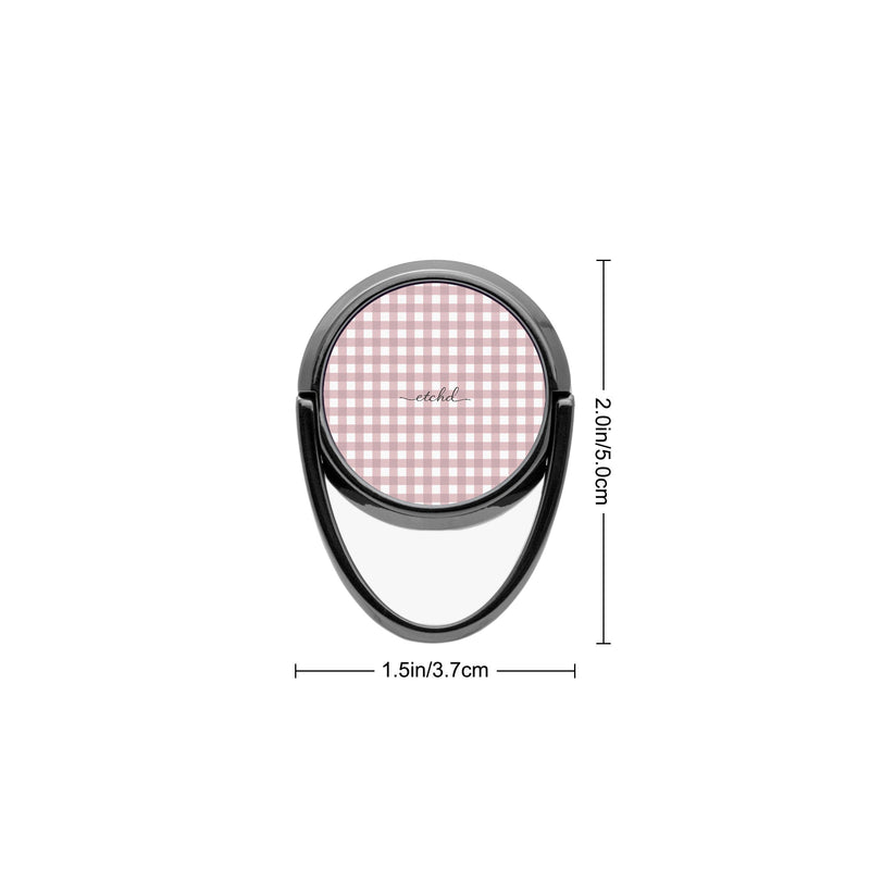 Pink Gingham Phone Ring Holder-zoom-