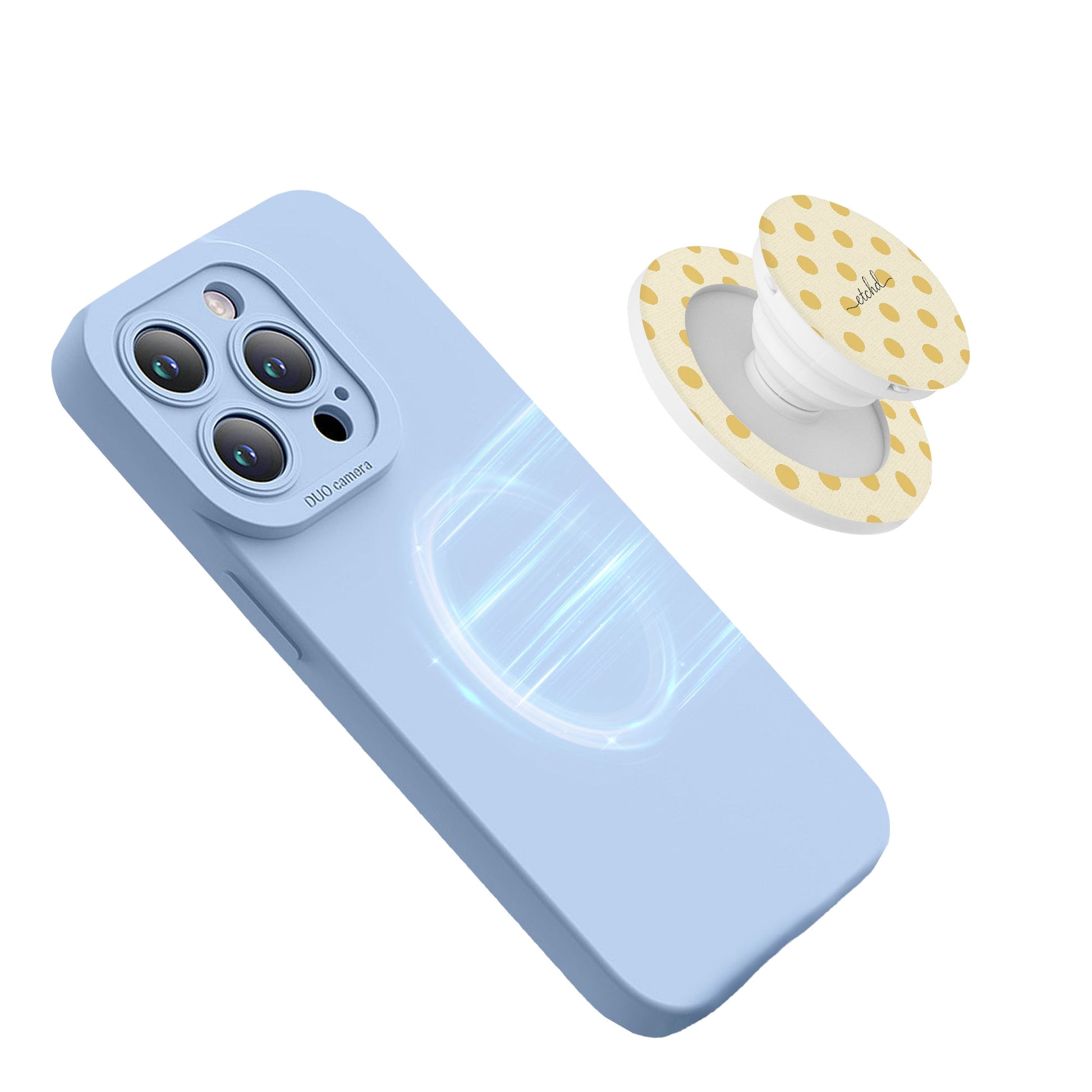 Butter Polka Dot Phone Grip And Stand by etchd, view 8