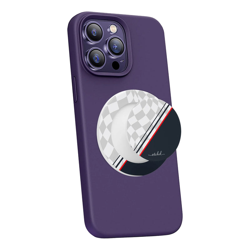 Checkered Flag Phone Grip And Stand-zoom-