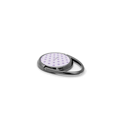 Lilac Polka Dot Phone Ring Holder by etchd, view 2