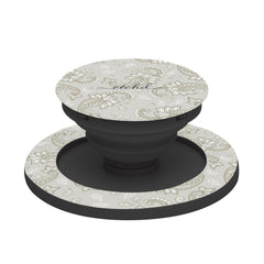 Beige Paisley Phone Grip And Stand by etchd, view 6