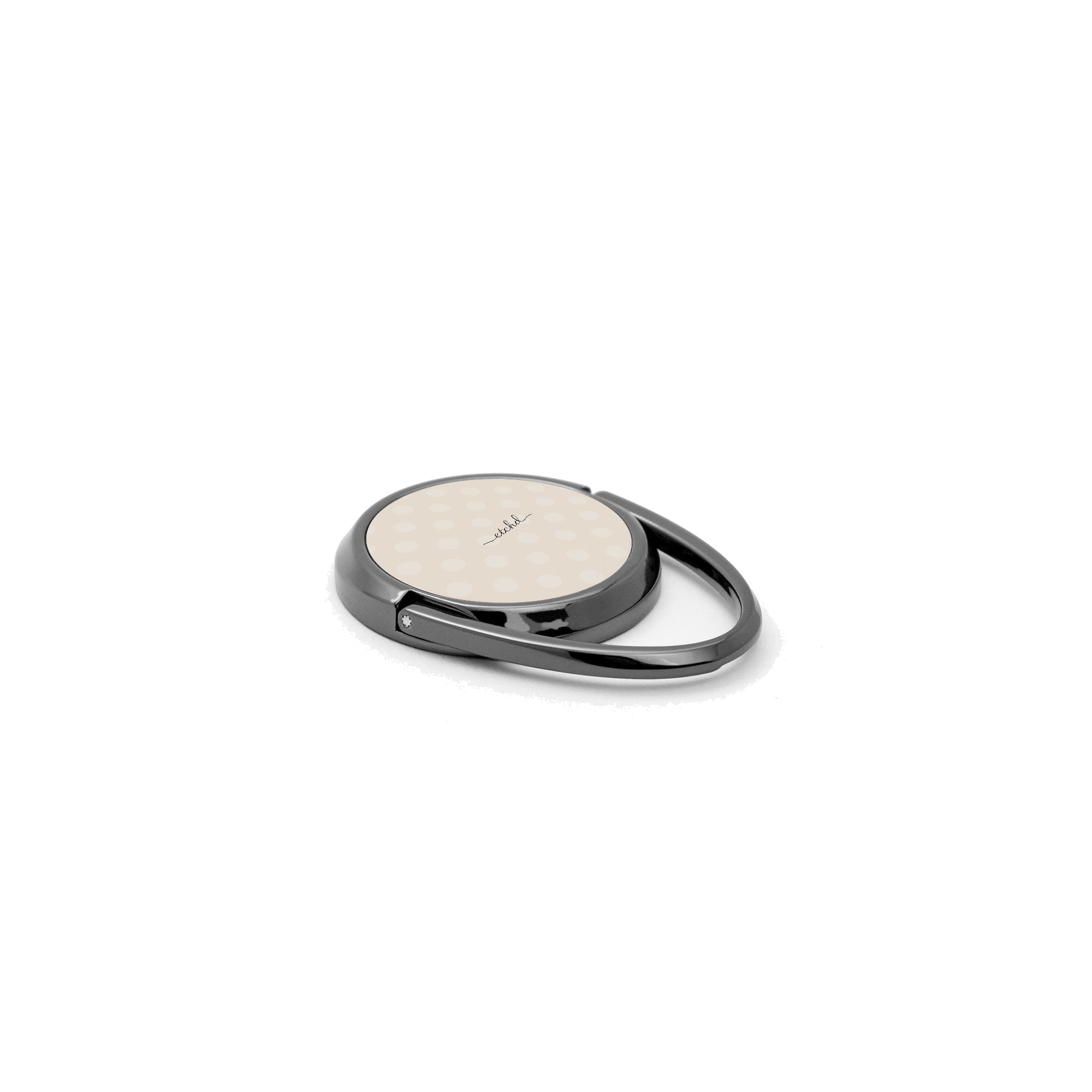 Neutral Polka Dot Phone Ring Holder by etchd, view 2