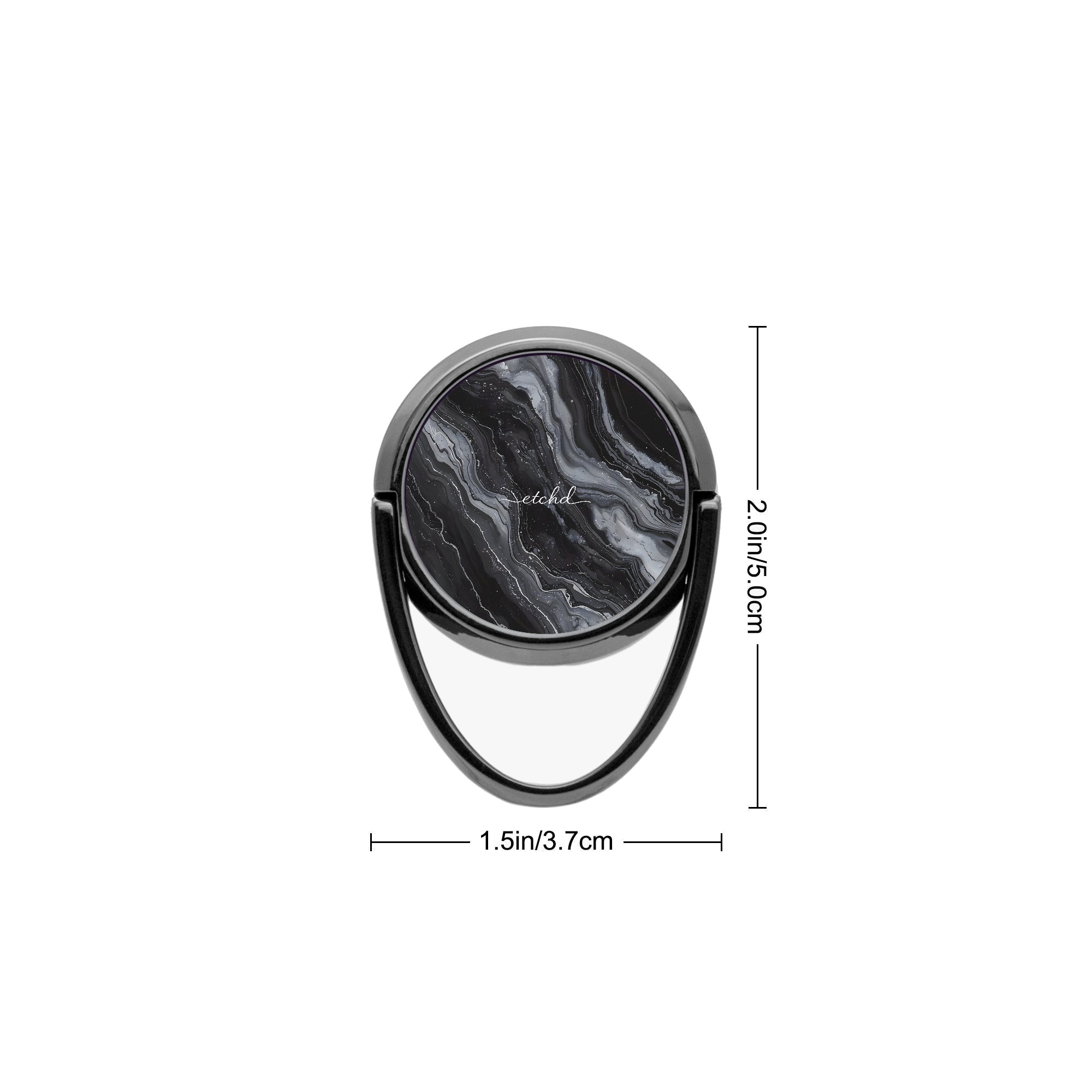 Onyx Pearl Phone Ring Holder by etchd, view 3