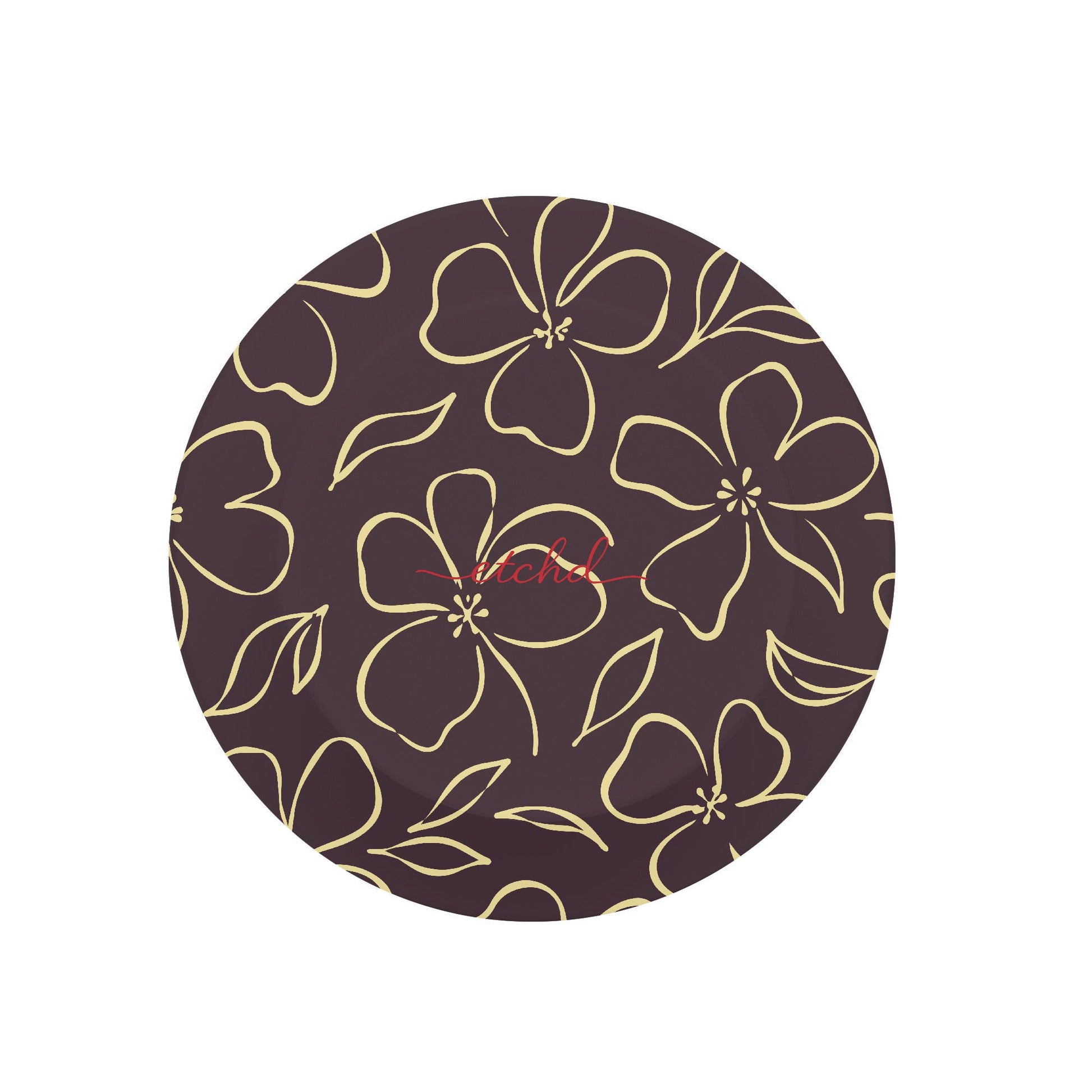 Plum & Butter Floral Anello e supporto per telefono di etchd, vista 2