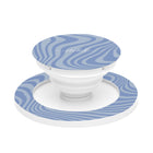 Blue Curved Lines Anello e supporto per telefono