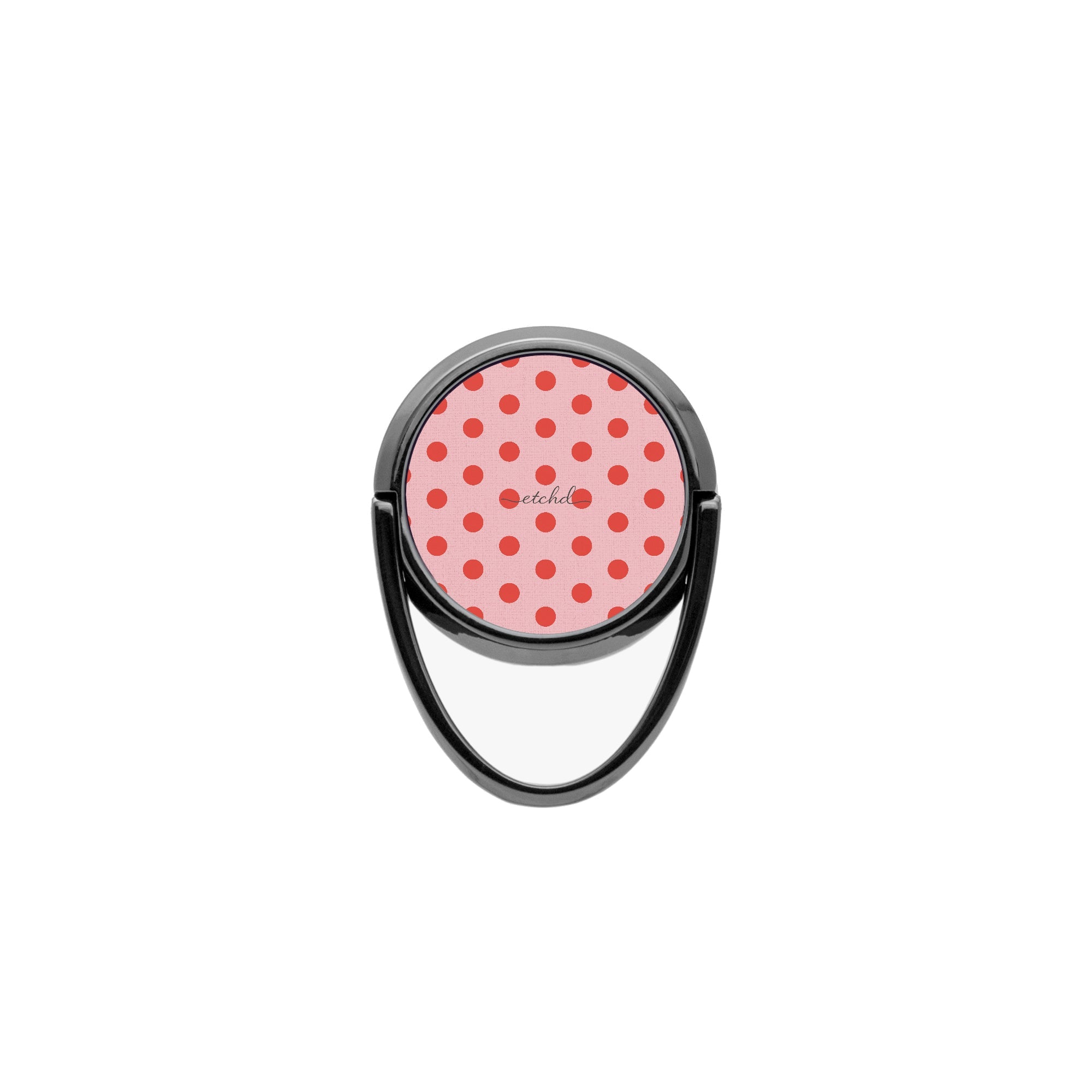 Poppy And Blush Polka Dot Phone Ring Holder by etchd, view 4