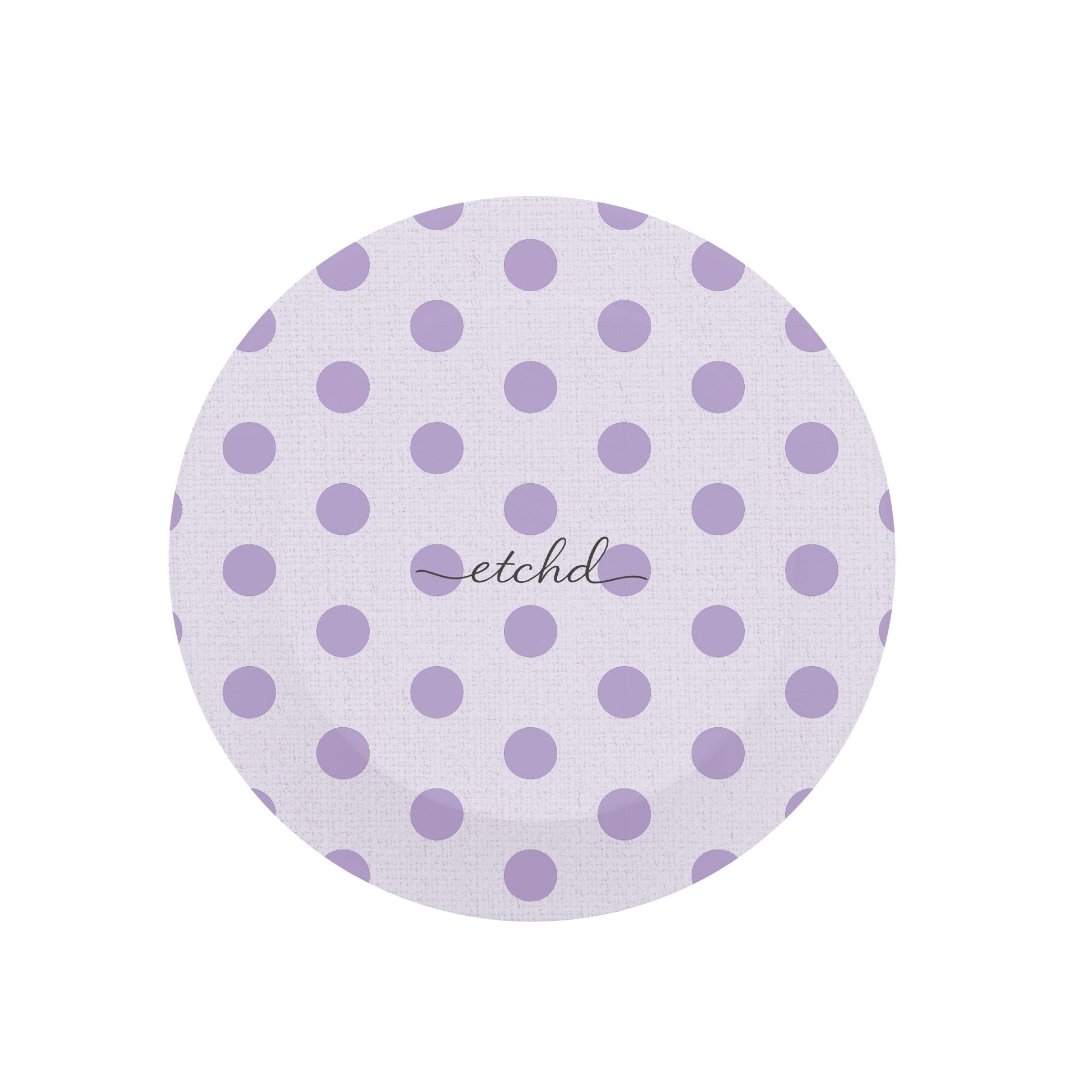 Lilac Polka Dot Phone Grip And Stand by etchd, view 3