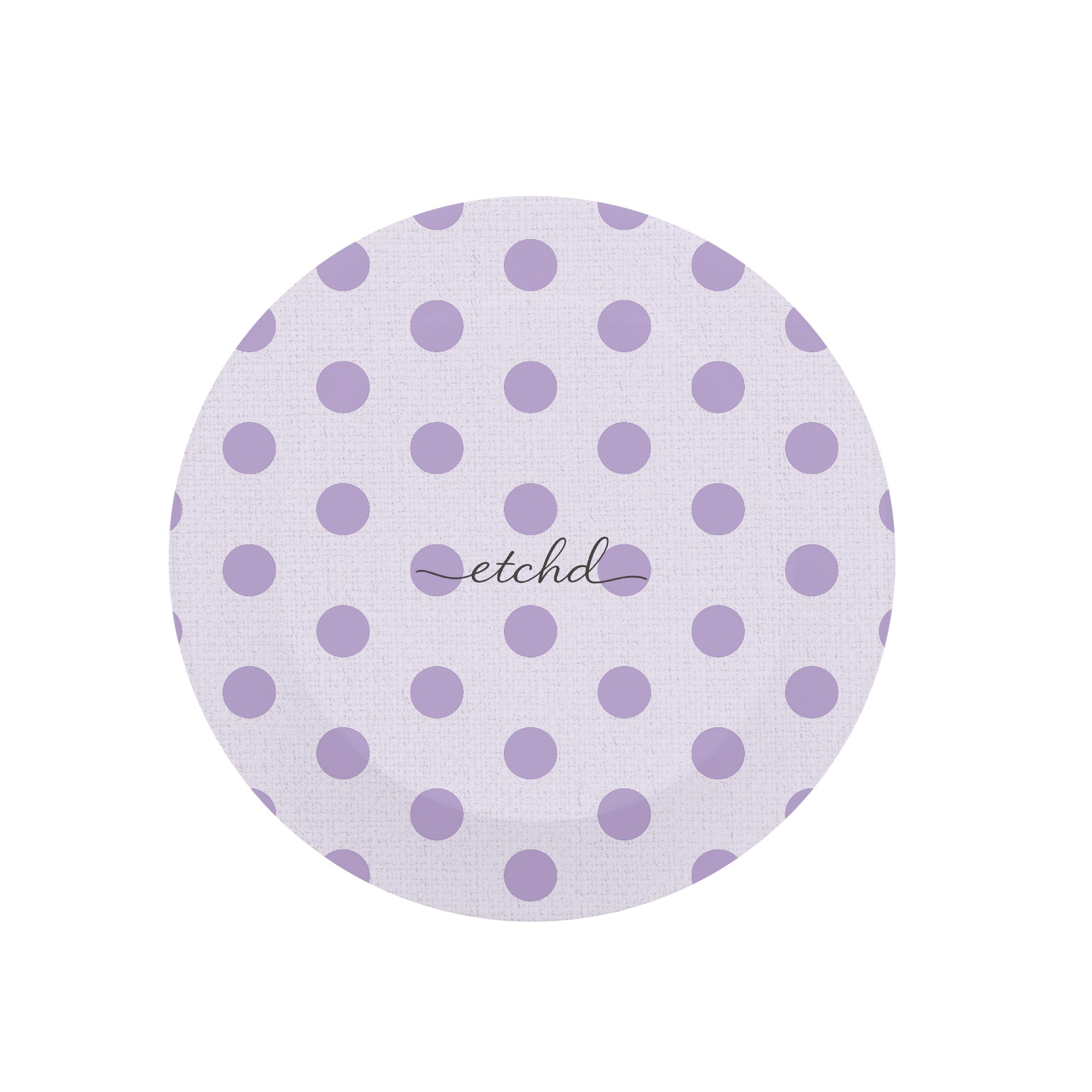 Lilac Polka Dot Phone Grip And Stand by etchd, view 3