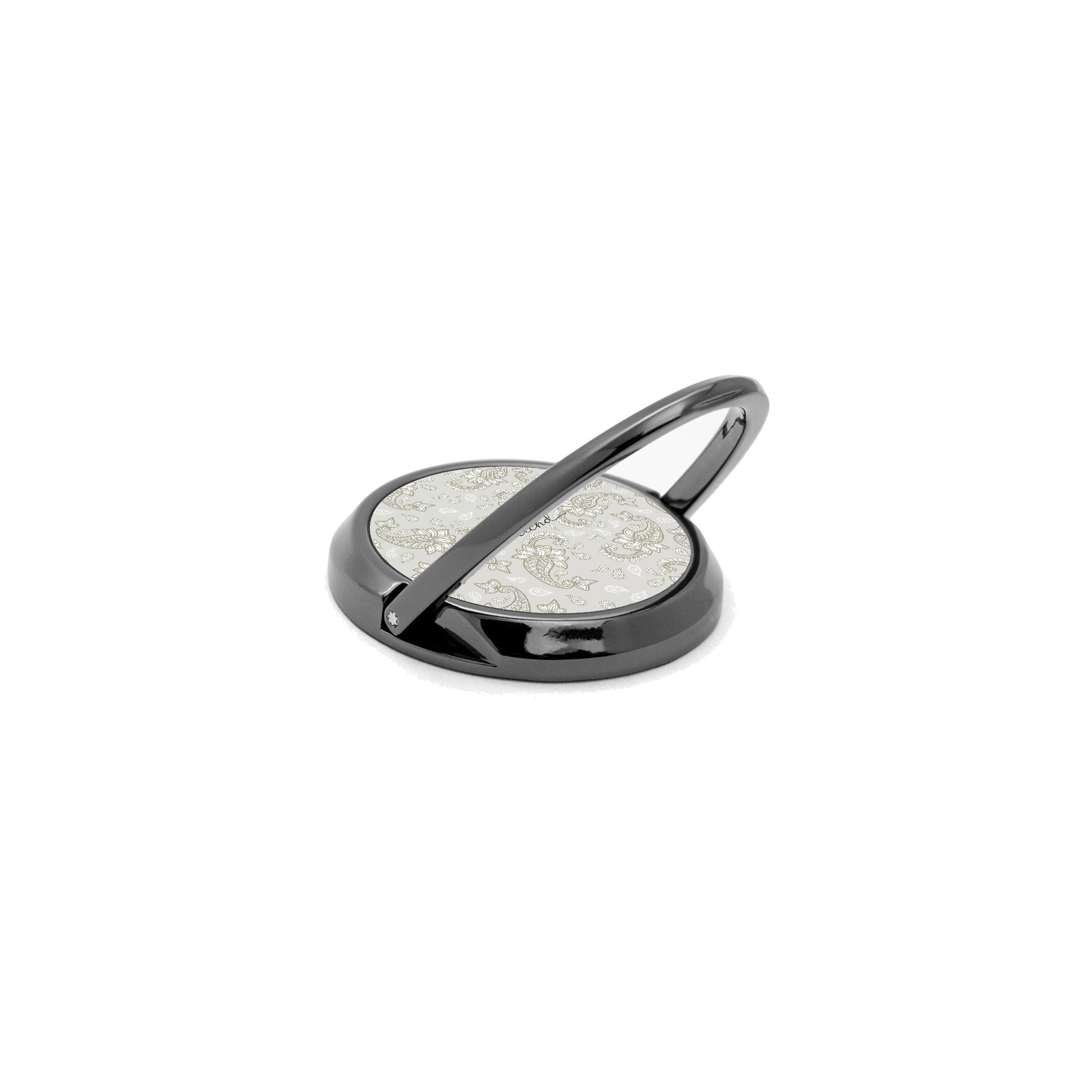 Beige Paisley Phone Ring Holder by etchd, view 5