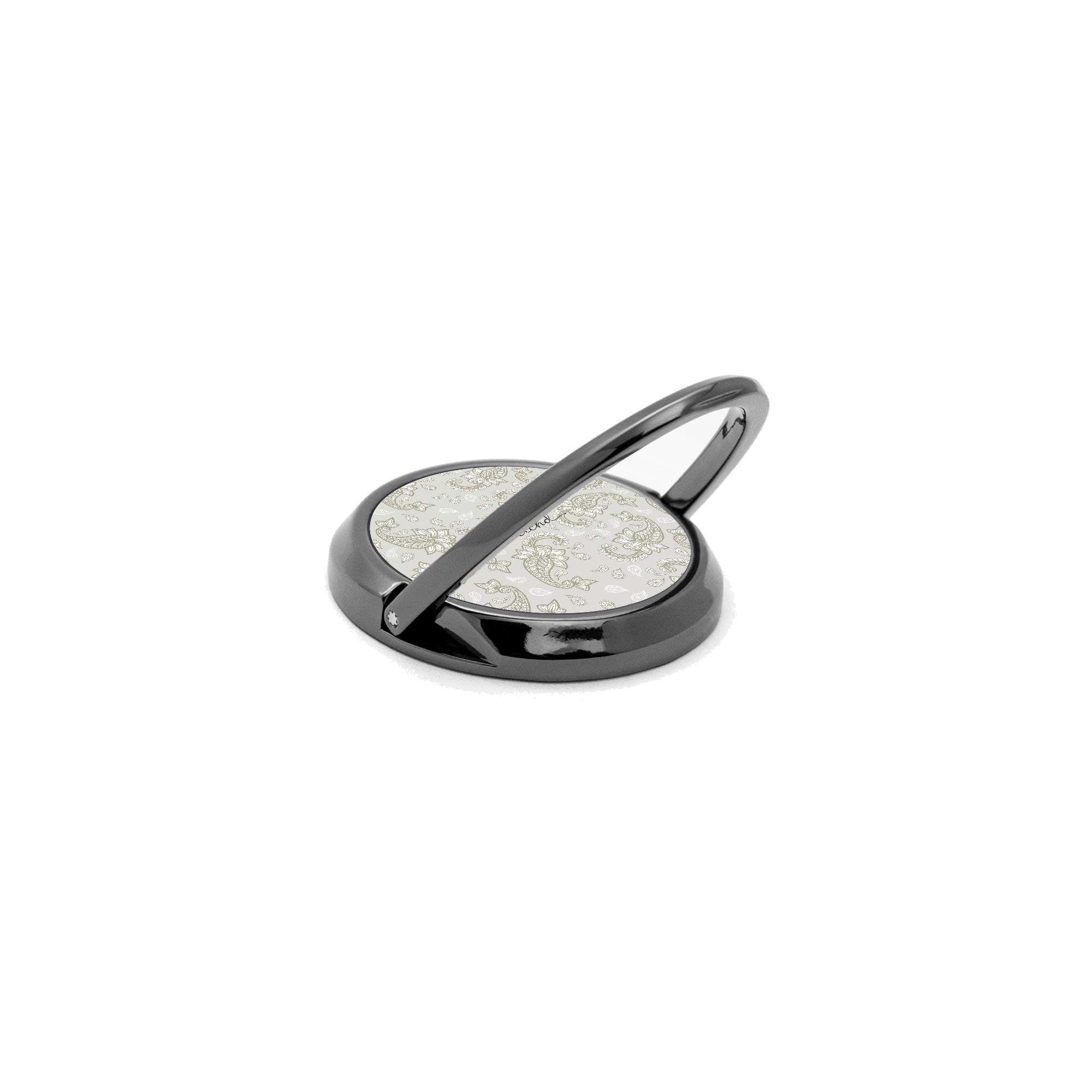 Beige Paisley Phone Ring Holder by etchd, view 5