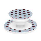 Blue & Cherry Polka Dot Phone Grip And Stand