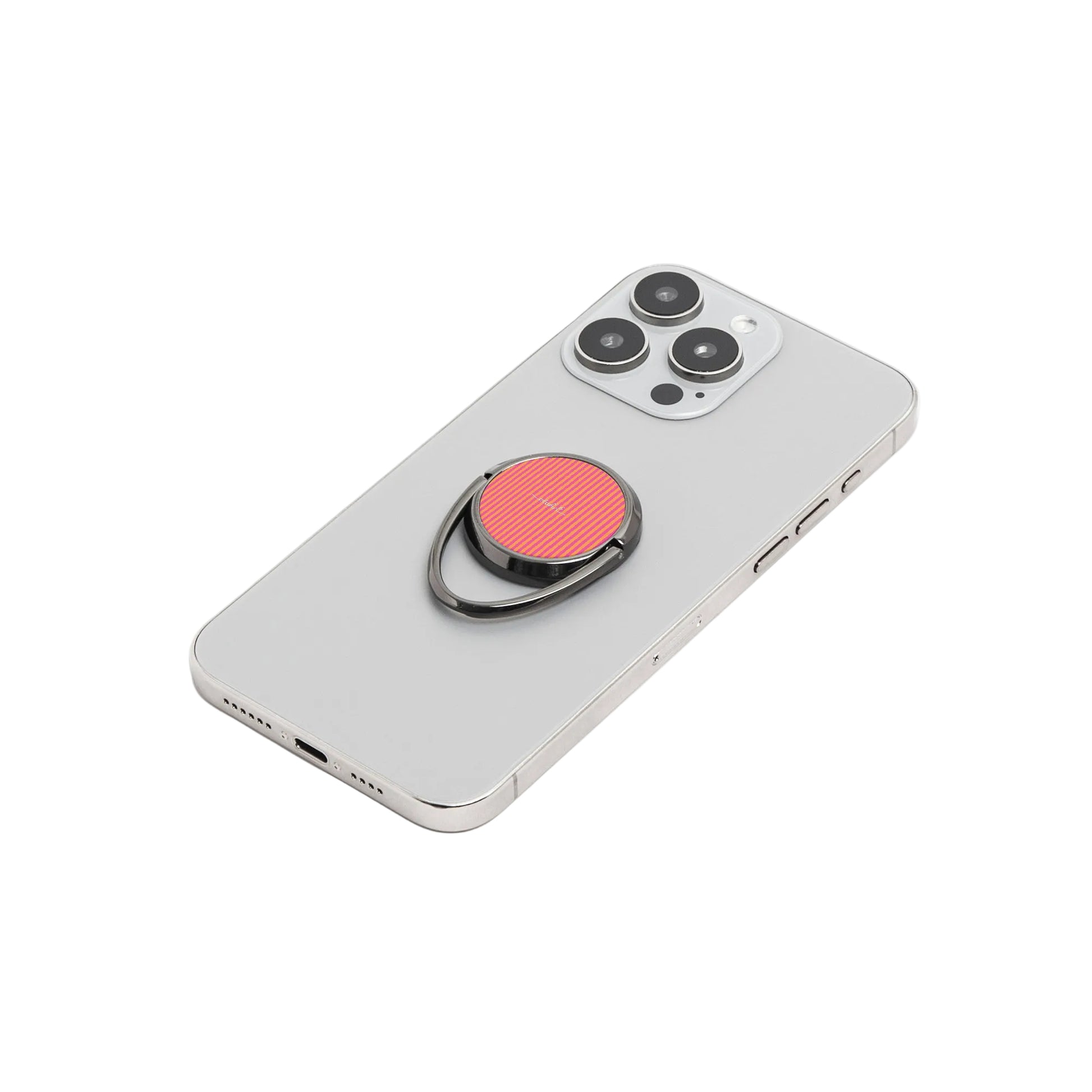 Pink And Orange Phone Ring Holder by etchd, view 6