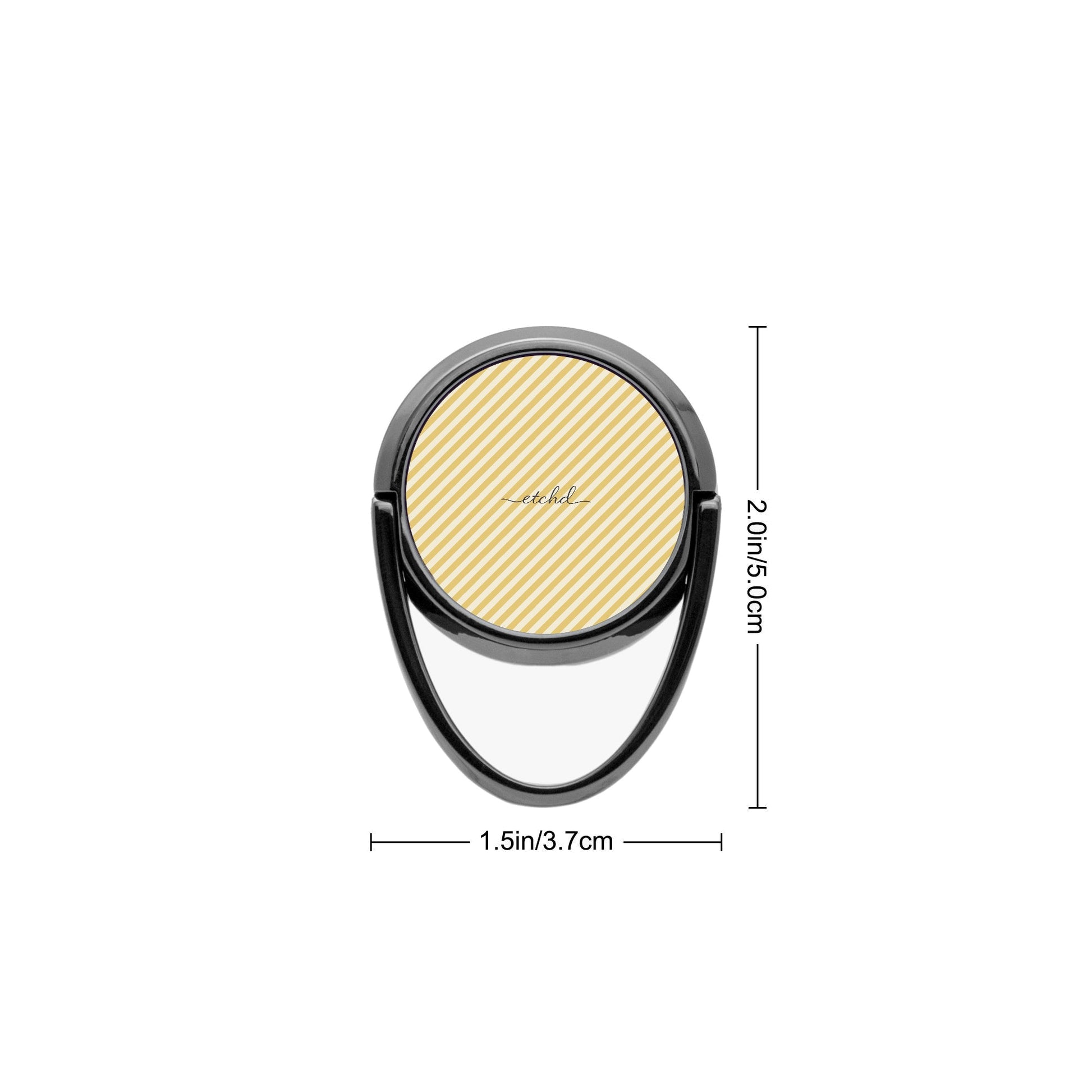Butter & Cream Striped Diagonal Phone Ring Holder by etchd, view 3