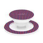 Cobalt & Poppy Striped Phone Grip And Stand