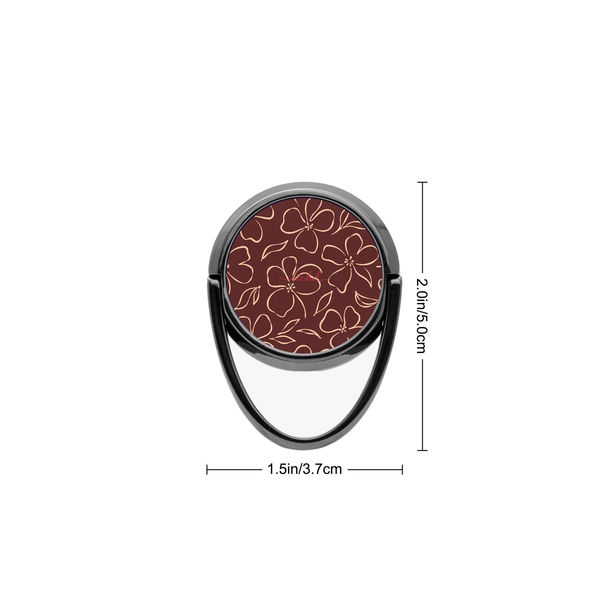 Cherry & Peach Floral Anello supporto per telefono di etchd, vista 3