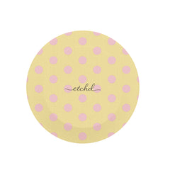 Pink And Butter Polka Dot Phone Grip And Stand by etchd, view 2