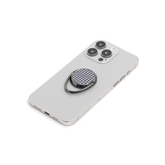 White & Navy Gingham Phone Ring Holder by etchd, view 6