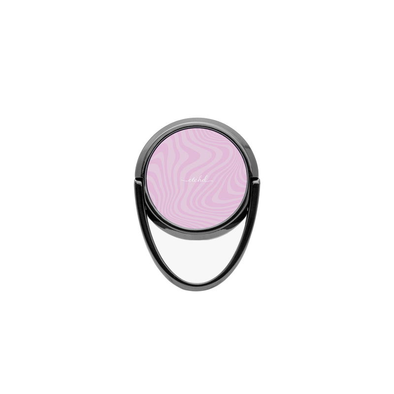 Pink Curved Lines Phone Ring Holder-zoom-