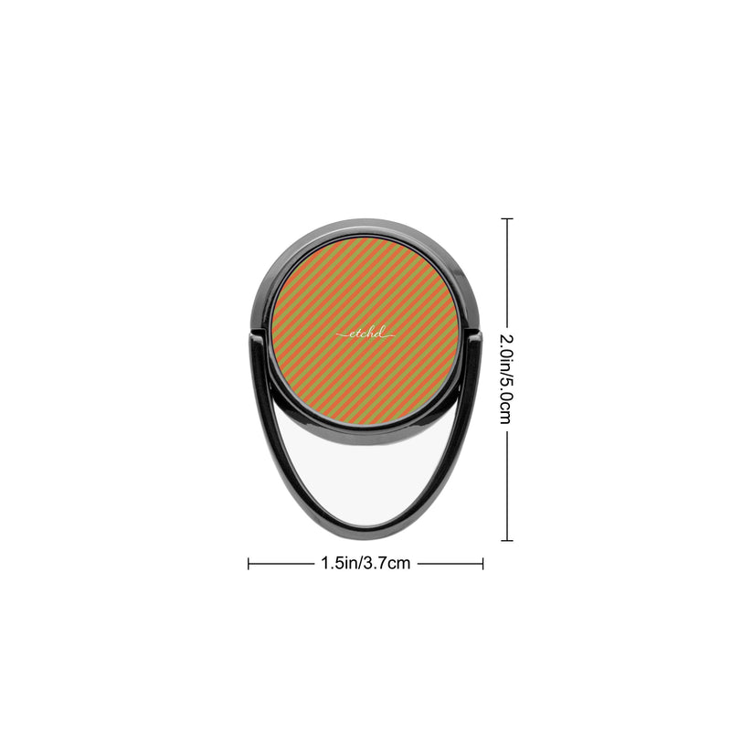 Persimmon And Wasabi Diagonal Phone Ring Holder-zoom-