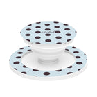 Plum & Blue Polka Dot Phone Grip And Stand