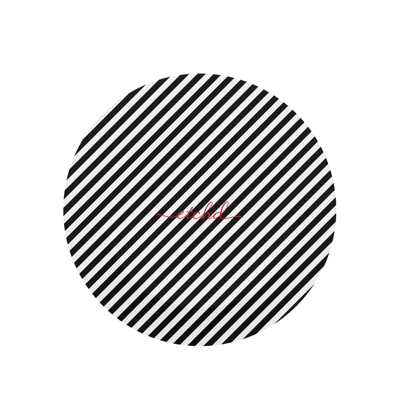 Black & White Striped Diagonal Phone Grip And Stand-zoom-