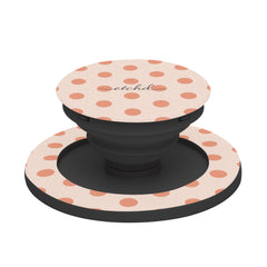 Coral Polka Dot Phone Grip And Stand by etchd, view 6