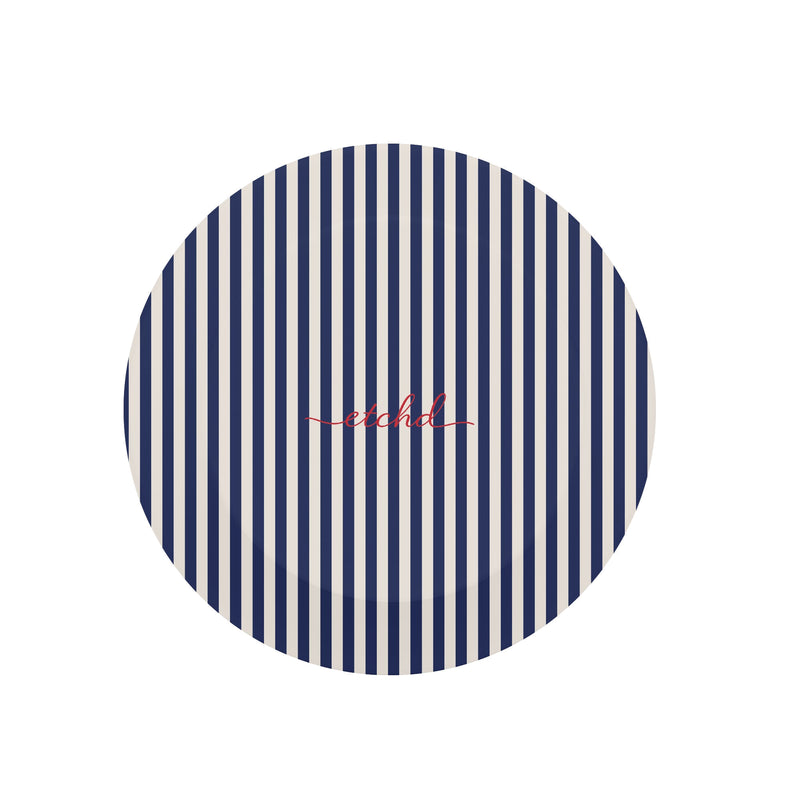 Navy & Cream Striped Phone Grip And Stand-zoom-