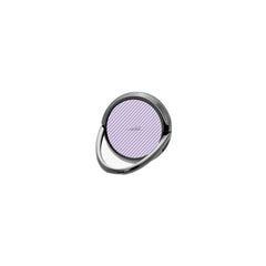 Lilac & Cream Striped Diagonal Phone Ring Holder by etchd