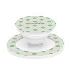 Sage & Cream Polka Dot Phone Grip And Stand