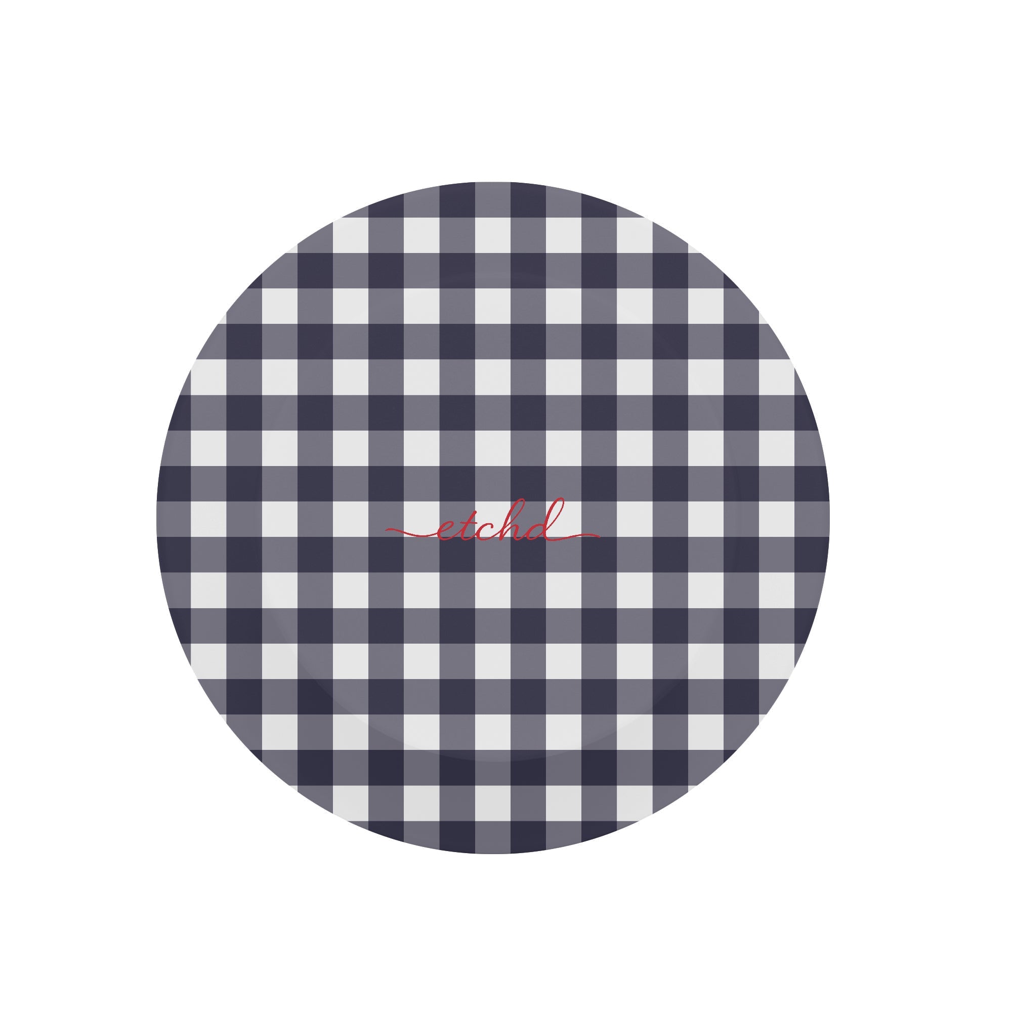White & Navy Gingham Phone Grip And Stand by etchd, view 2