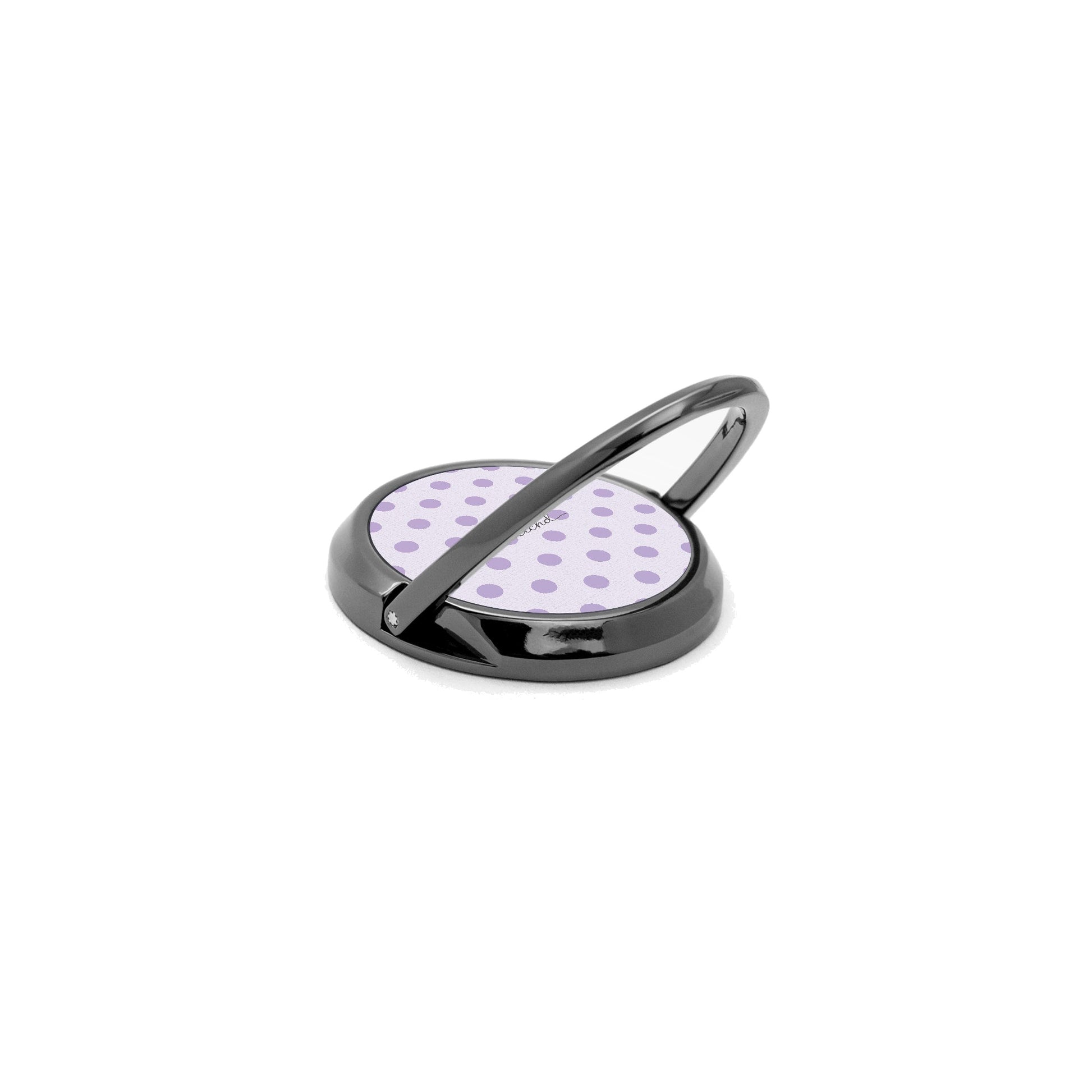 Lilac Polka Dot Phone Ring Holder by etchd, view 5