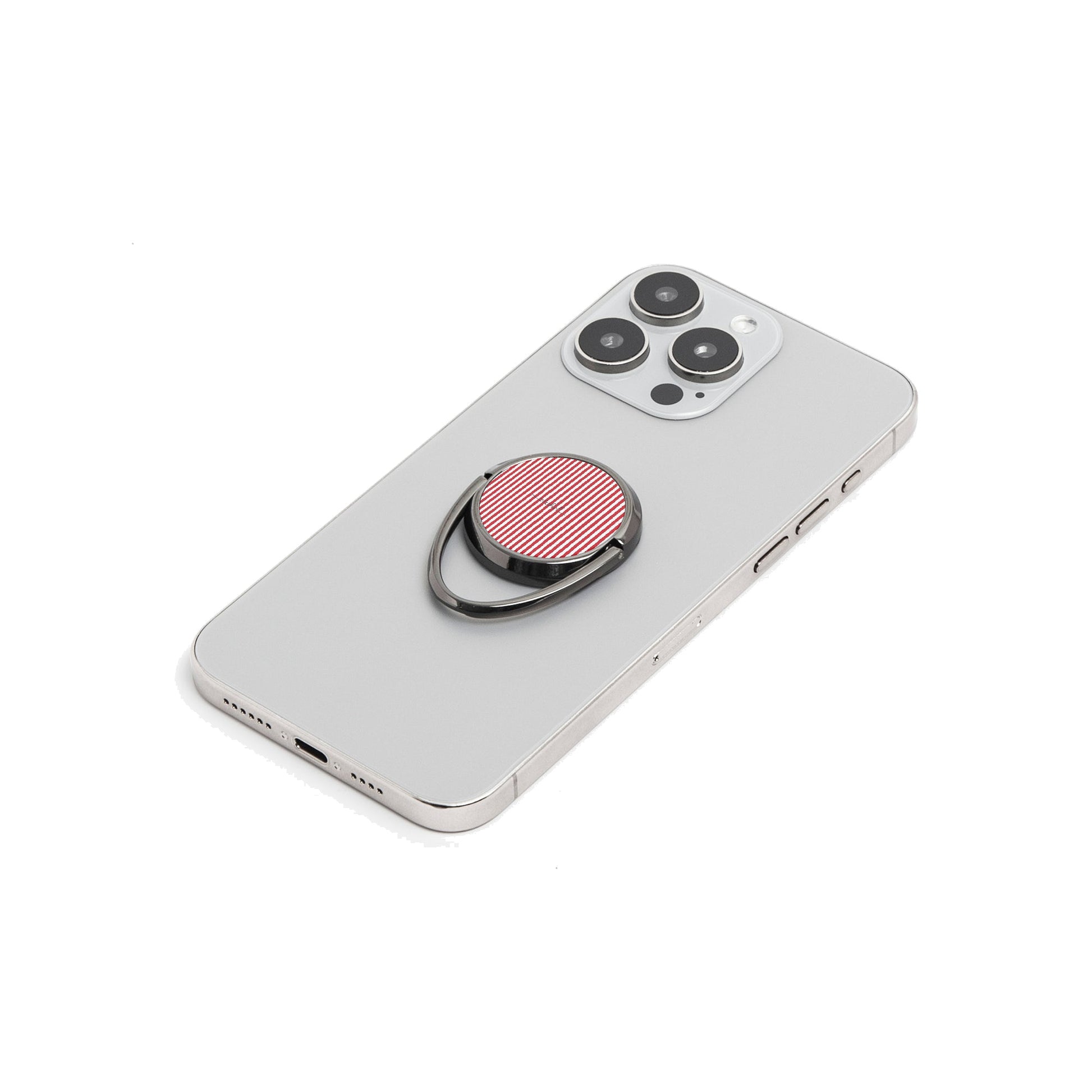 Classic Red & White Striped Phone Ring Holder by etchd, view 6