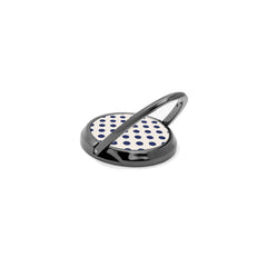 Navy & Cream Polka Dot Phone Ring Holder by etchd, view 5