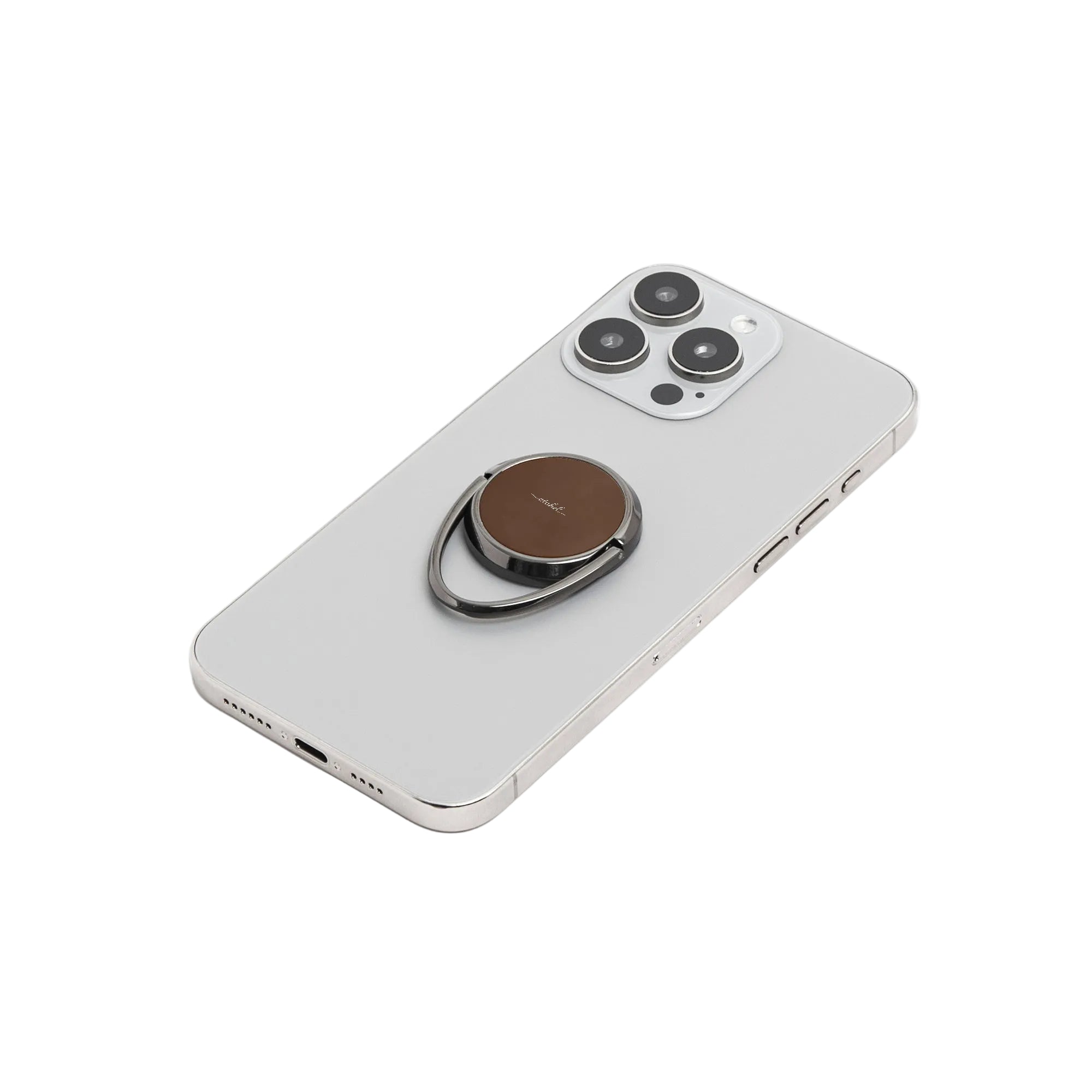 Brown Phone Ring Holder by etchd, view 6