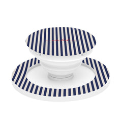 Navy & Cream Striped Phone Grip And Stand by etchd