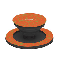 Persimmon & Wasabi Floral Phone Grip And Stand by etchd, view 6