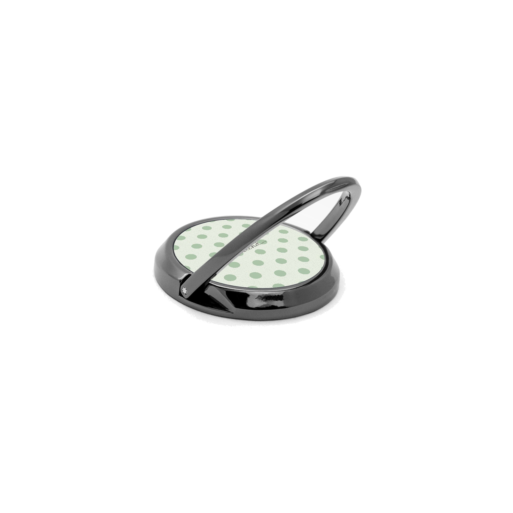 Sage Polka Dot Phone Ring Holder by etchd, view 5