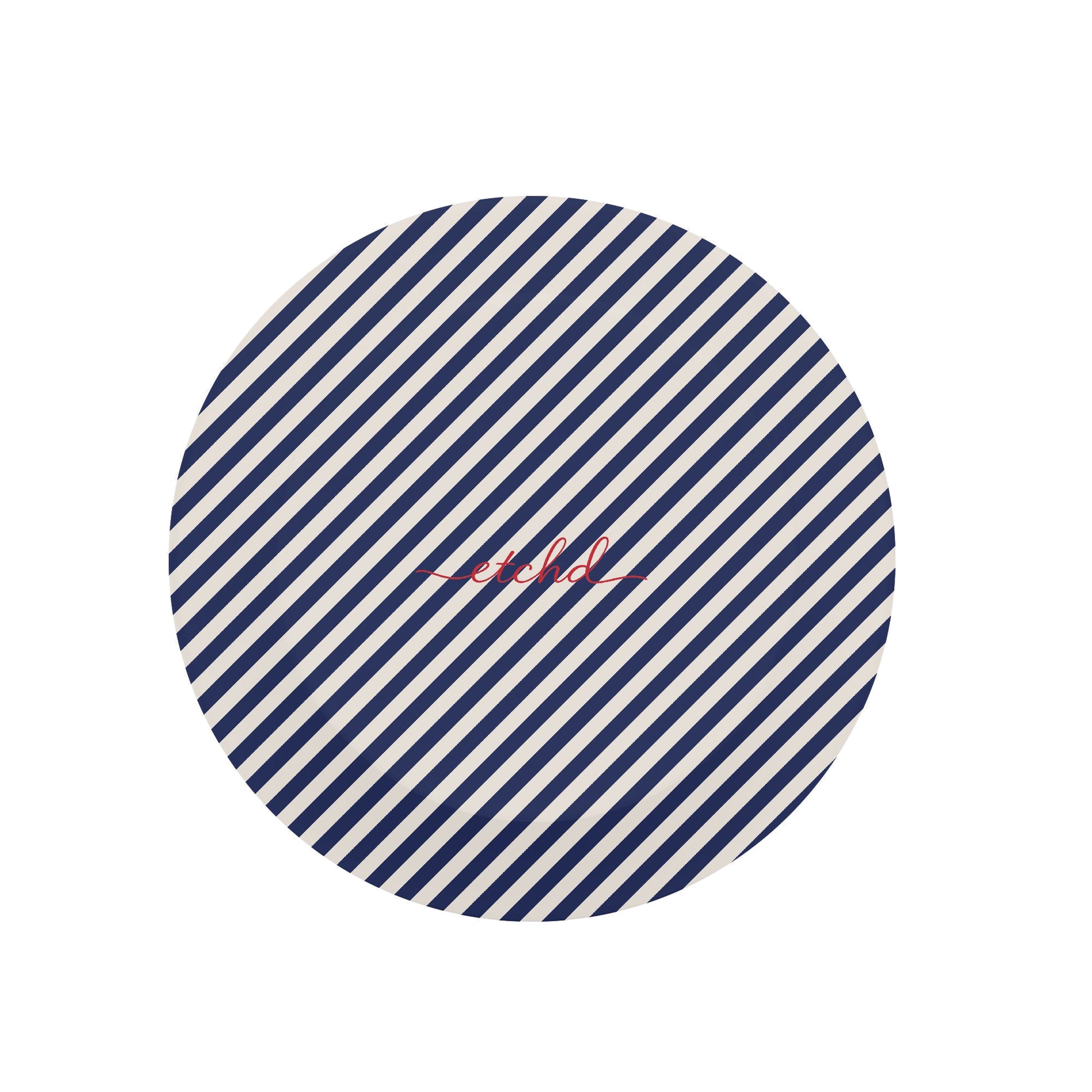 Navy & Cream Striped Diagonal Phone Grip And Stand by etchd, view 2