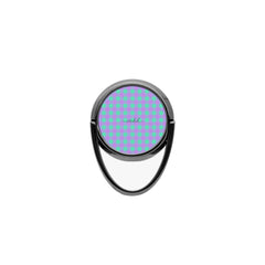 Hypermint & Lilac Gingham Phone Ring Holder by etchd, view 4