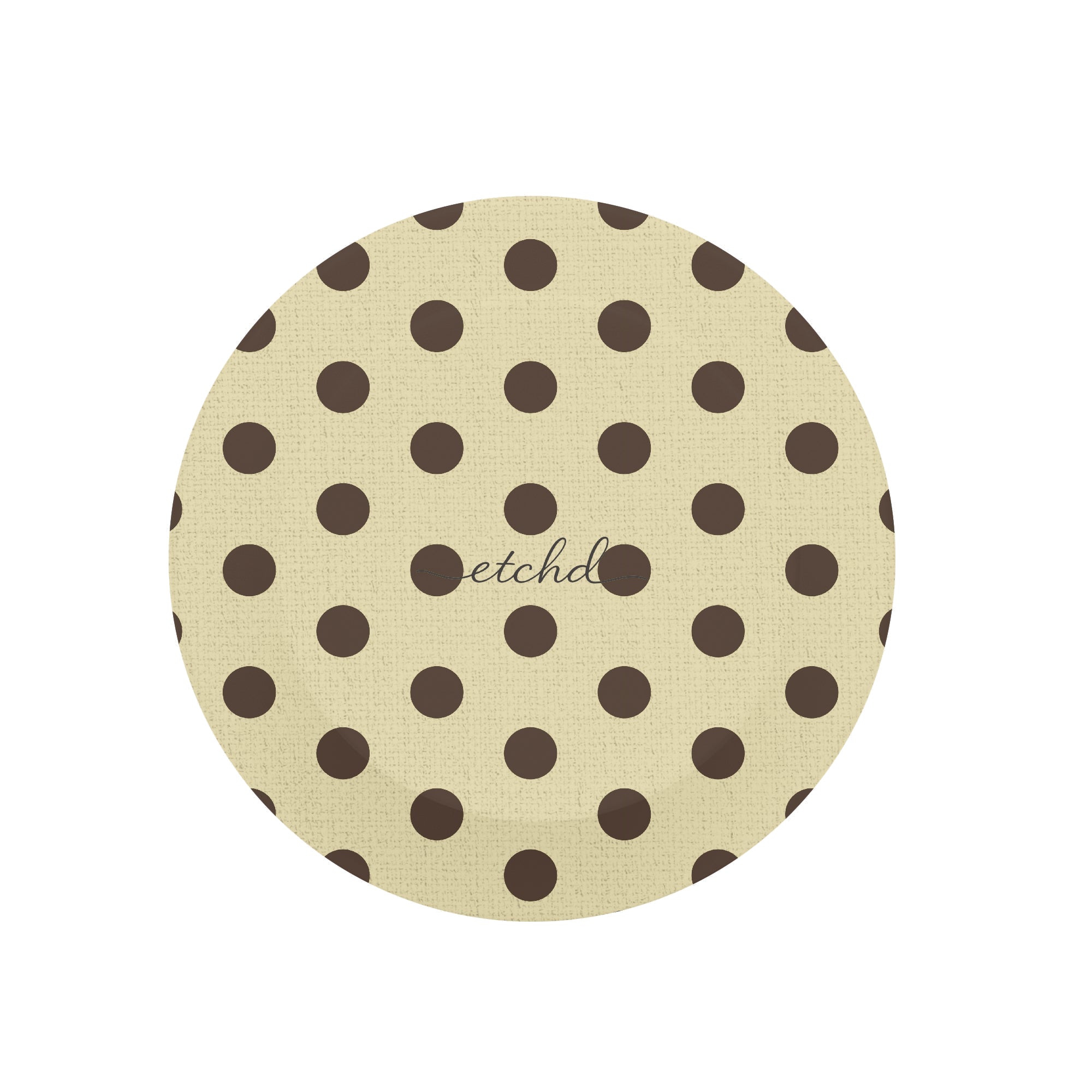 Butter Yellow And Brown Polka Dot Phone Grip And Stand by etchd, view 2