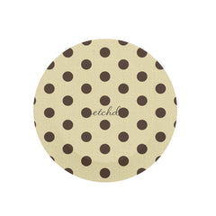 Butter Yellow And Brown Polka Dot Phone Grip And Stand by etchd, view 2