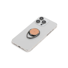 Cream & Terracotta Polka Dot Phone Ring Holder by etchd, view 6